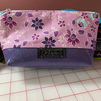 Purple Glitter Zipper Pouch