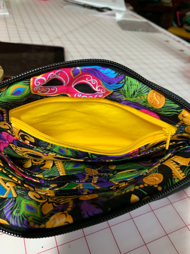 Mardi Gras Wristlet