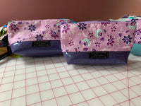 Purple Glitter Zipper Pouch