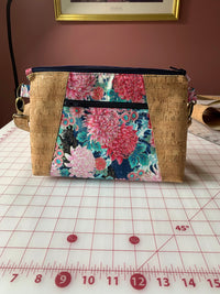 Peonies and Green Crossbody