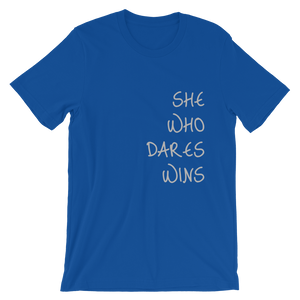 She Who Dares Wins Short-Sleeve Unisex T-Shirt