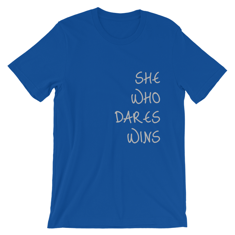 She Who Dares Wins Short-Sleeve Unisex T-Shirt