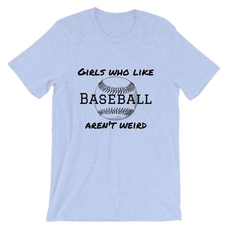 Girls Who Like Baseball Short-Sleeve Unisex T-Shirt