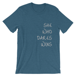 She Who Dares Wins Short-Sleeve Unisex T-Shirt