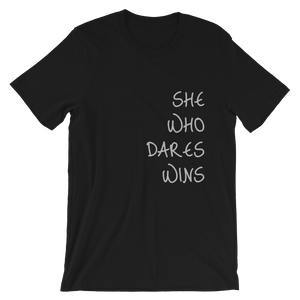 She Who Dares Wins Short-Sleeve Unisex T-Shirt