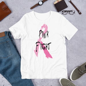 Pink Fight Short-Sleeve Unisex T-Shirt