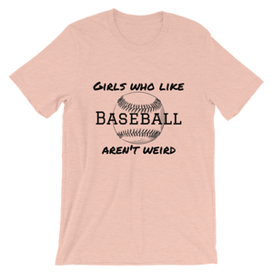 Girls Who Like Baseball Short-Sleeve Unisex T-Shirt