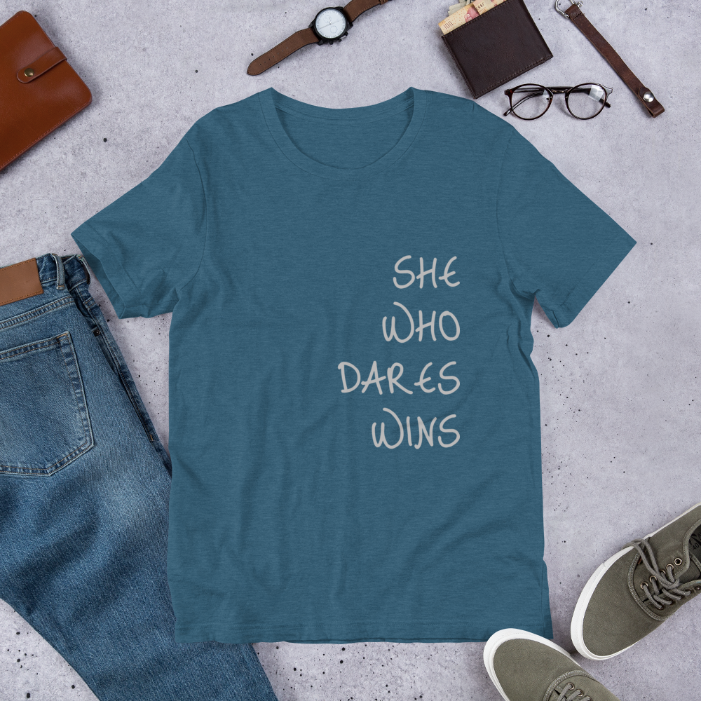 She Who Dares Wins Short-Sleeve Unisex T-Shirt