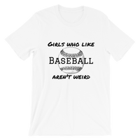 Girls Who Like Baseball Short-Sleeve Unisex T-Shirt