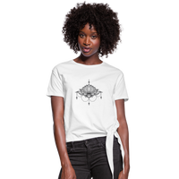 Lotus Women's Knotted T-Shirt - white